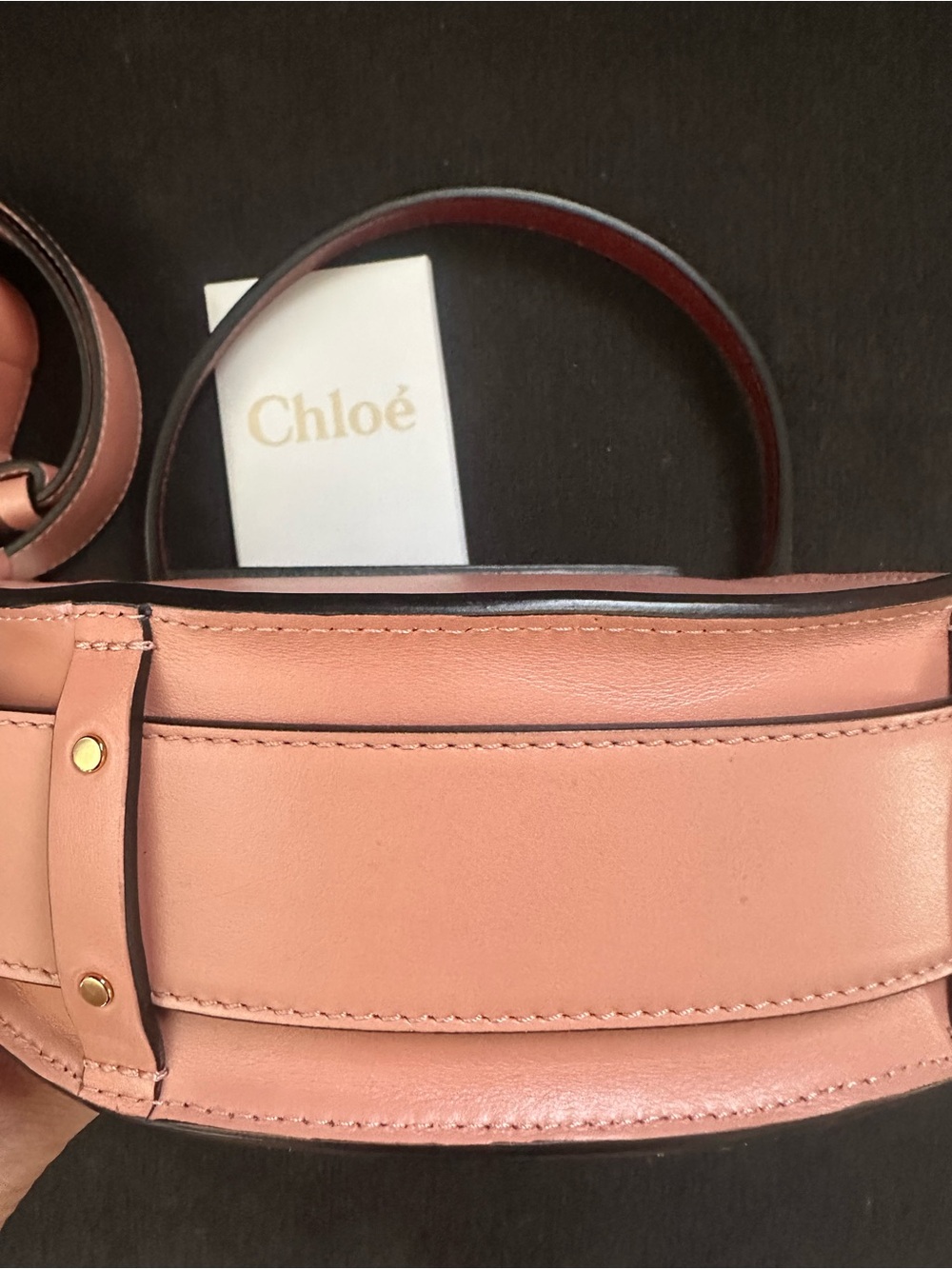 Chloé Two-Tone Pink and Burgundy Tess Shoulder Bag - Picture 2 of 4